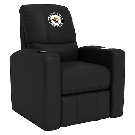 Dreamseat Stealth Recliner with Baltimore Orioles Cooperstown Secondary Logo XZ52082CDSMHTBLK-PSCOOP0011